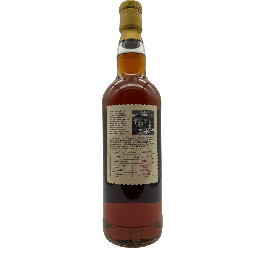 Chateau Laubade Bas-Armagnac 35 Year Old 1989 Milroy's Vintage Reserve