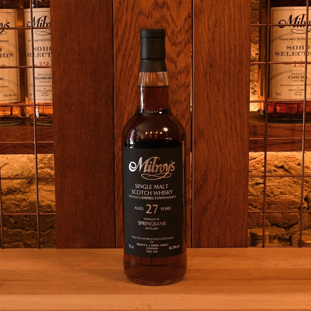 Springbank 27 Year Old Port Cask Milroy's Vintage Reserve Black