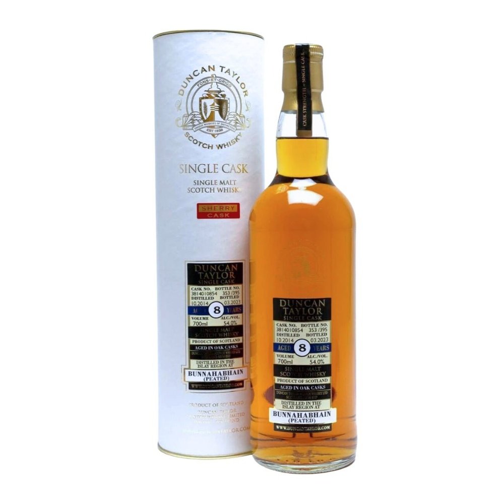 Bunnahabhain Heavily Peated 8 Year Old 2012 Duncan Taylor C#3814010854 - Milroy's of Soho - Scotch Whisky