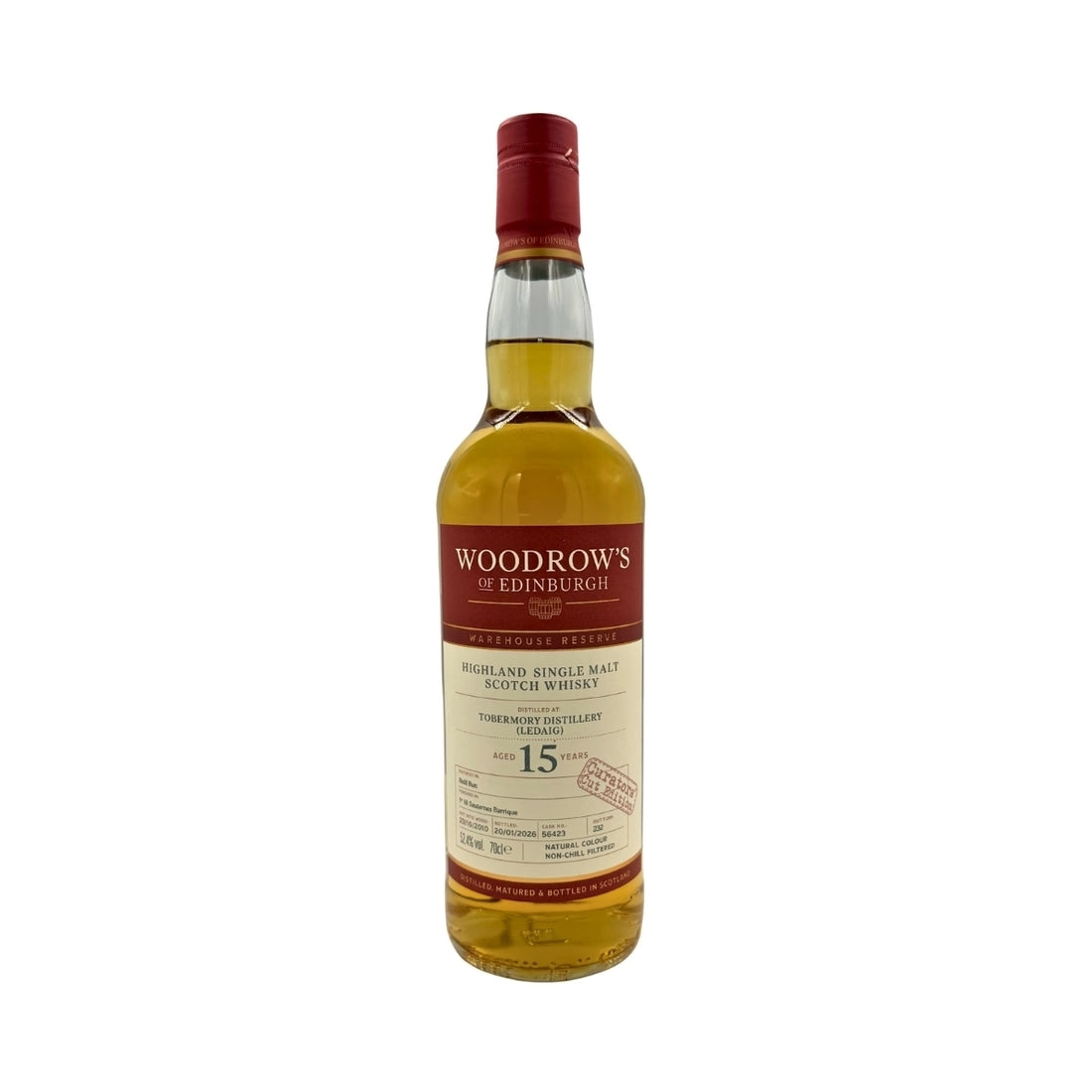 Ledaig 15 Year Old Woodrow's of Edinburgh Warehouse Collection 52% 70cl