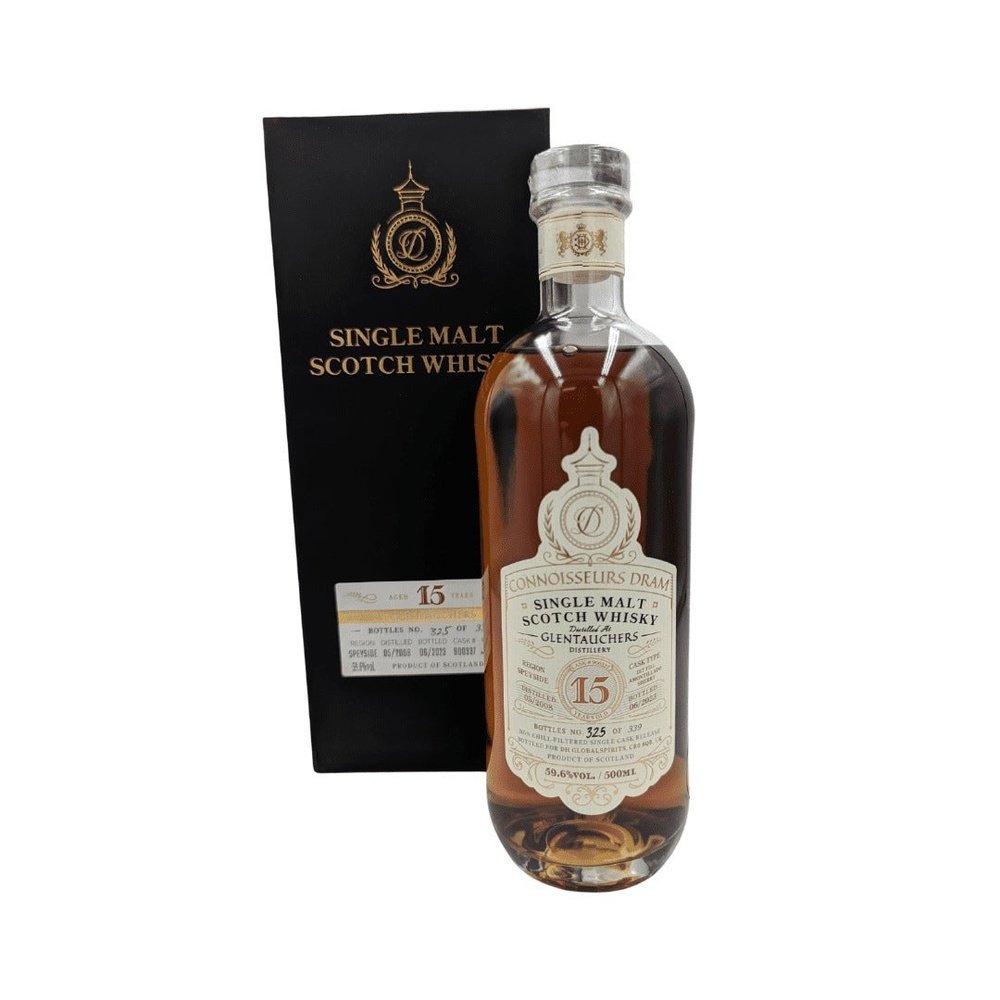 Glentauchers 15 Year Old 2008 Connoisseurs Dram 1st Fill Amontillado 59.6% 50cl - Milroy's of Soho - Scotch Whisky