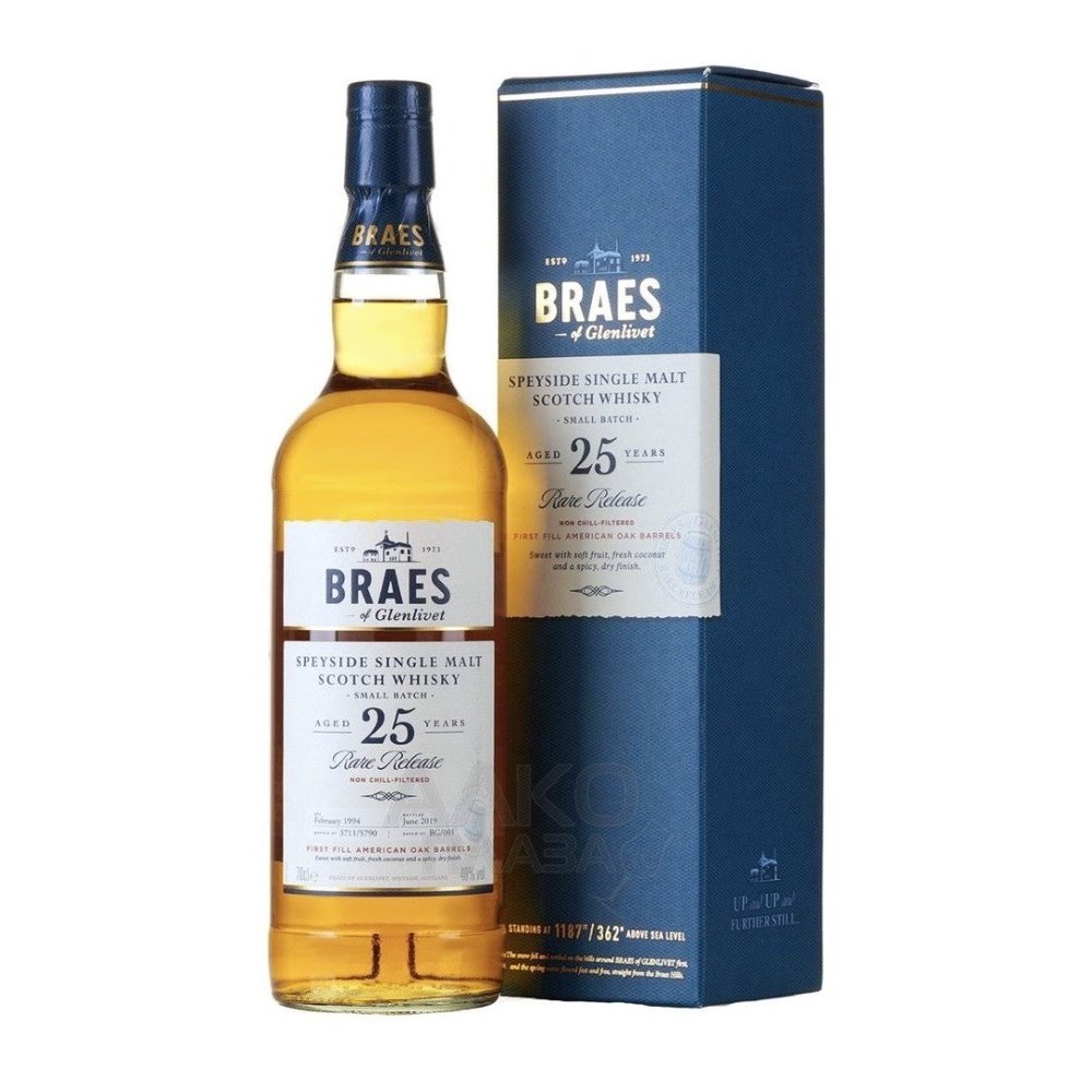 Braes of Glenlivet 25 Year Old - Milroy's of Soho