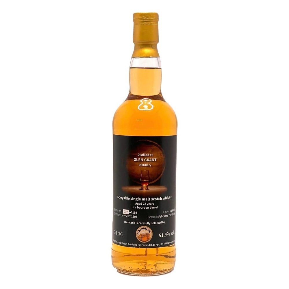 Glen Grant 22 Year Old Fadandel.dk - Milroy's of Soho
