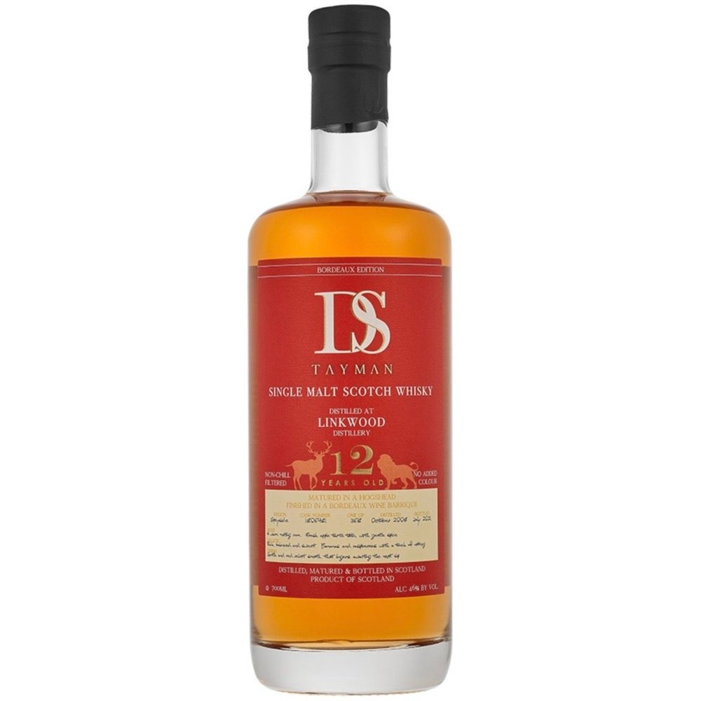 Linkwood 12 Years Old DS Tayman Bordeaux Edition Single Cask 46% - Milroy's of Soho - Whisky