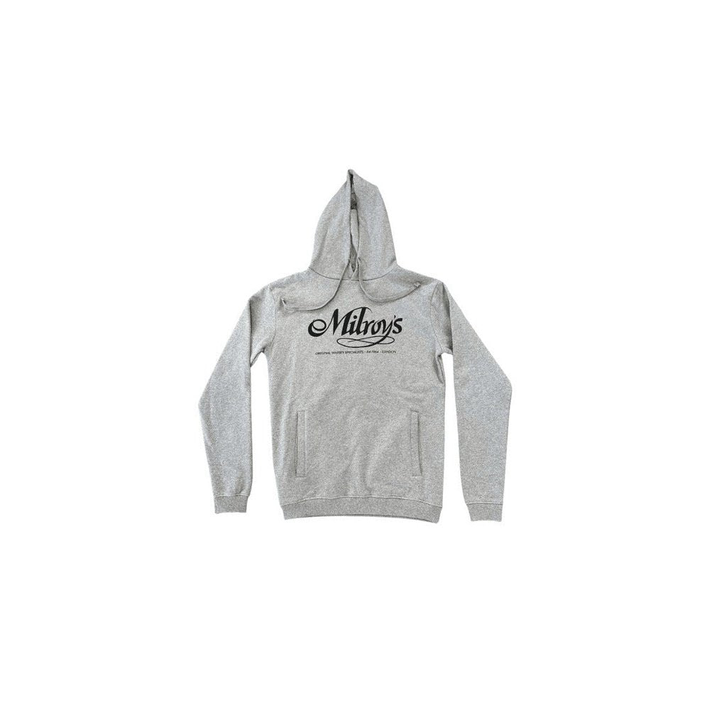 Milroy's Hoodie - Grey - Black Print XL - Milroy's of Soho - DRYGOODS