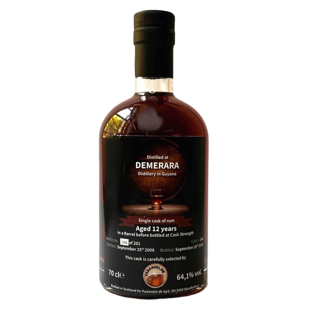 Demerara Rum 12 Year Old Fadandel.dk - Milroy's of Soho