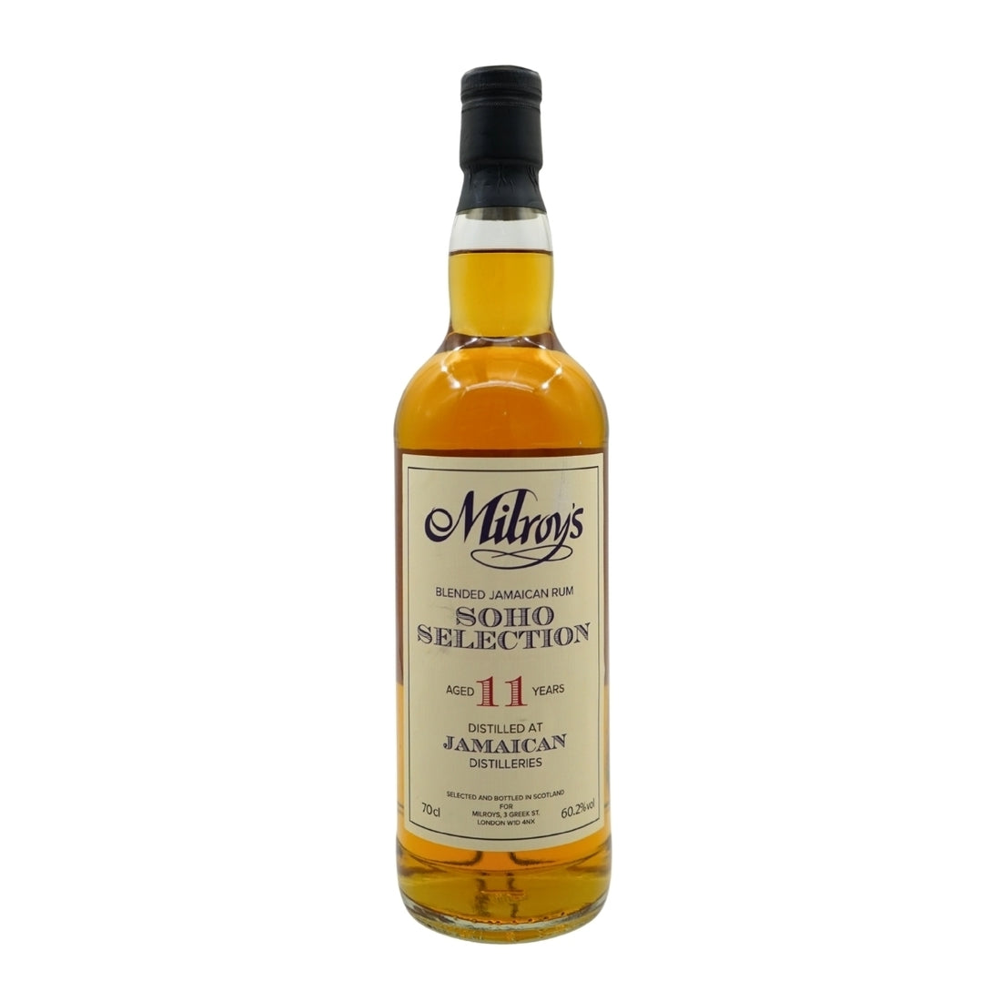 Jamaican Rum 11 Year Old 2008 Milroys Soho Selection 60.2% 70cl