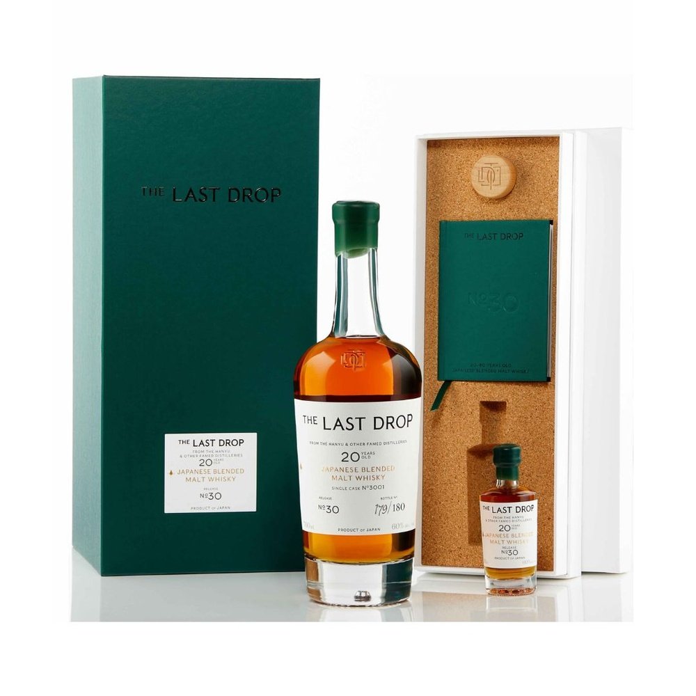 Japanese Blended Malt 20 Year Old Mizunara Finish The Last Drop 60% 75cl - Milroy's of Soho - Japanese Whisky