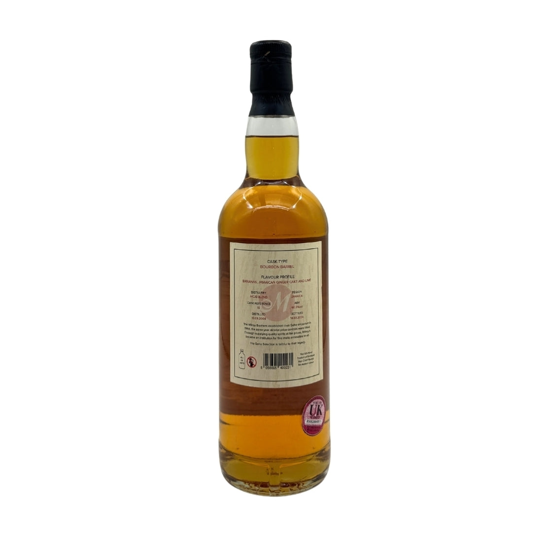 Jamaican Rum 11 Year Old 2008 Milroys Soho Selection 60.2% 70cl
