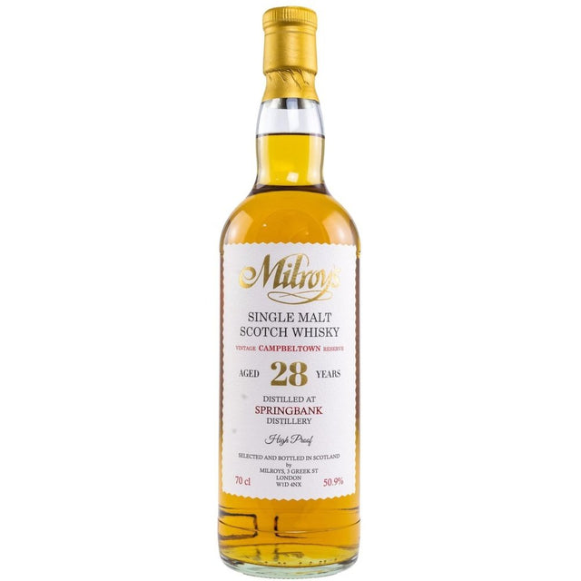 Springbank 28 Year Old 1992 Milroy's Vintage Reserve 50.9% 70cl - Milroy's of Soho - Scotch Whisky