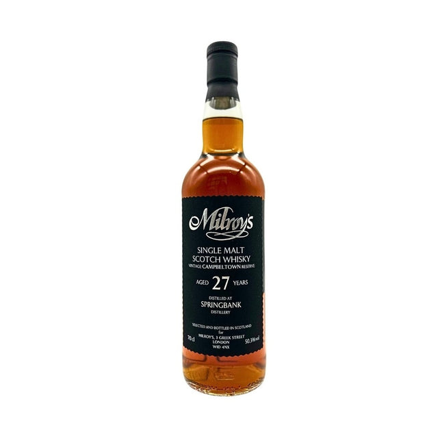 Springbank 27 Year Old Port Cask Milroy's Vintage Reserve Black 50.3% 70cl