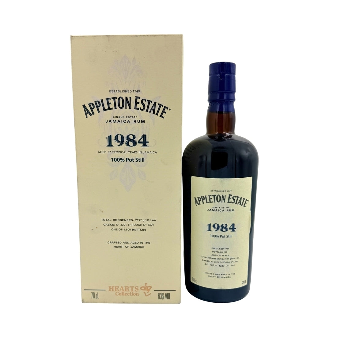 Appleton 37 Year Old 1984 Hearts Collection 63% 70cl