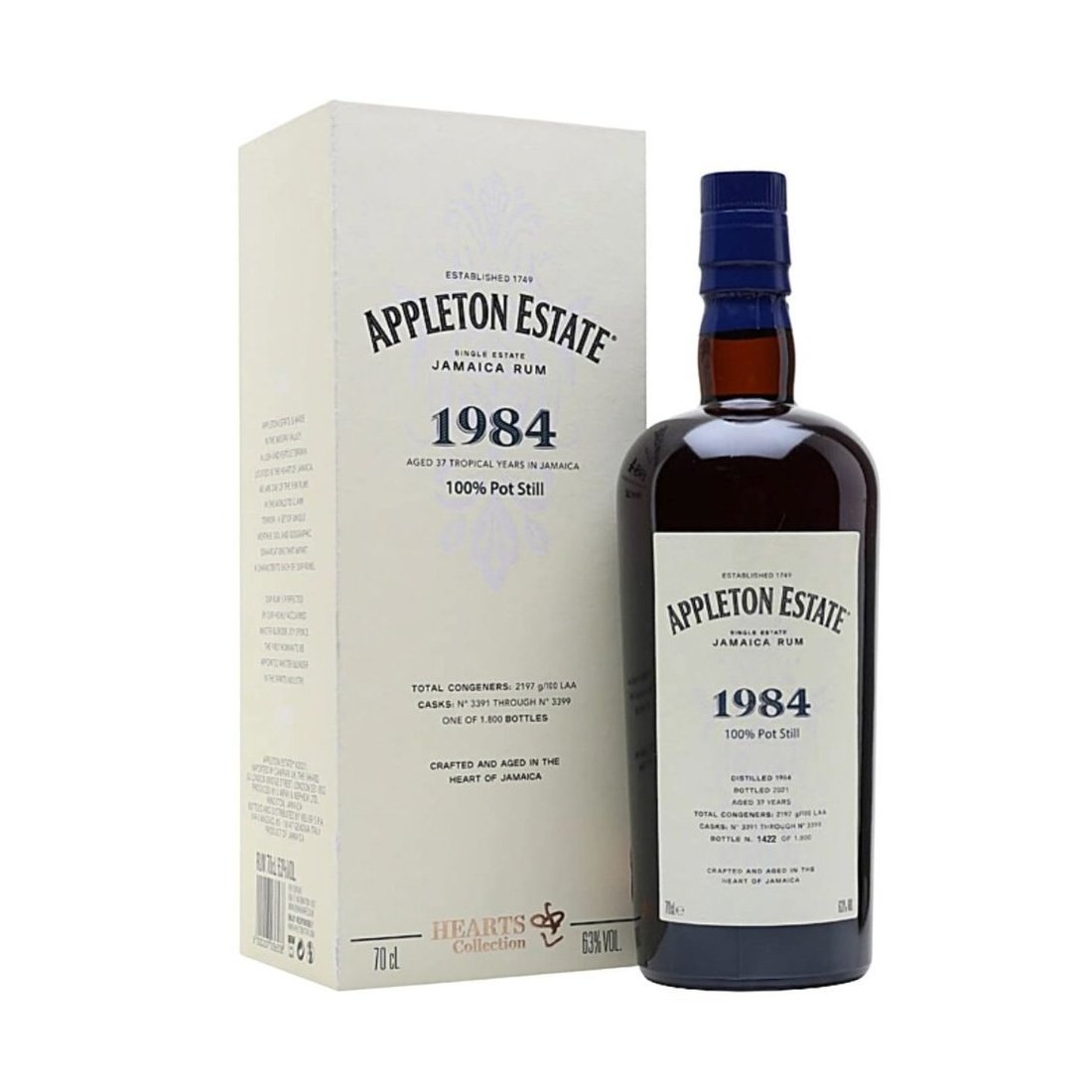 Appleton 37 Year Old 1984 Hearts Collection 63% 70cl