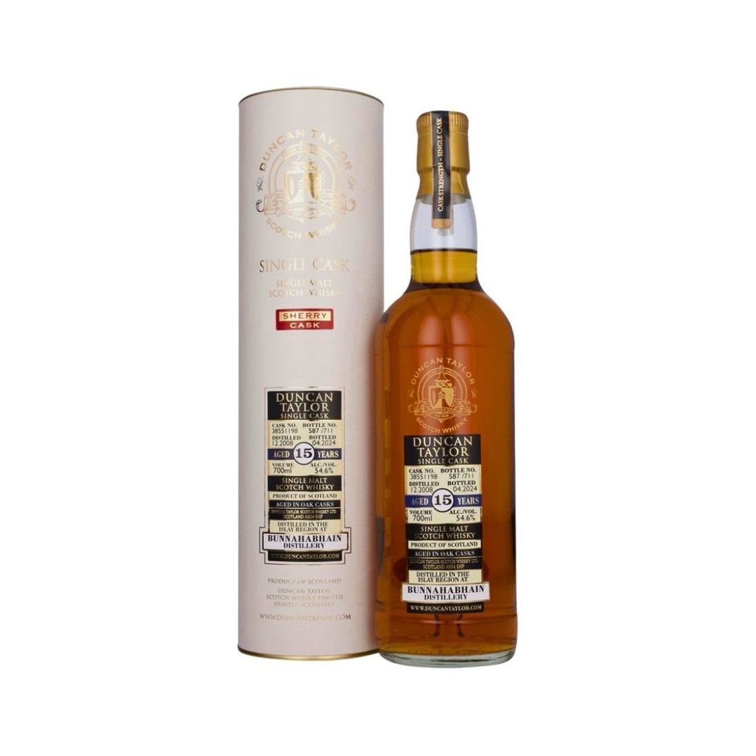 Bunnahabhain 15 Year Old Duncan Taylor Single Cask 54.6% 70cl