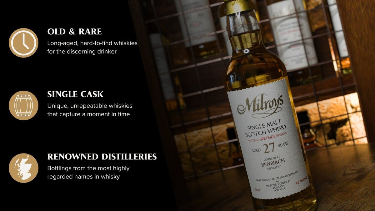 Benriach 27 Year Old 1996 Milroy's Vintage Reserve #43214