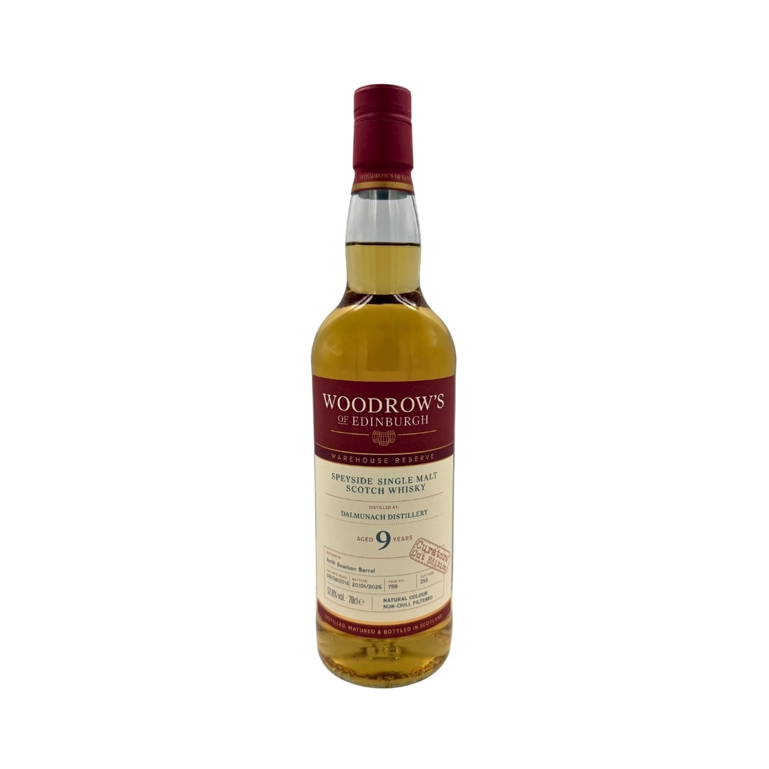 Dalmunach 9 Year Old Woodrow's of Edinburgh Warehouse Collection 52.8% 70cl