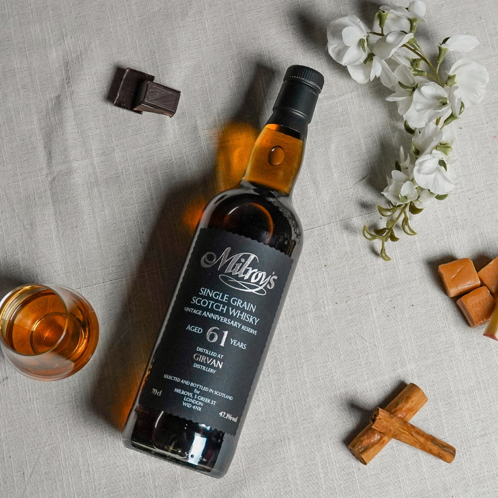 Girvan 61 Year Old 1964 Milroy's Vintage Reserve Black 47.1% 70cl