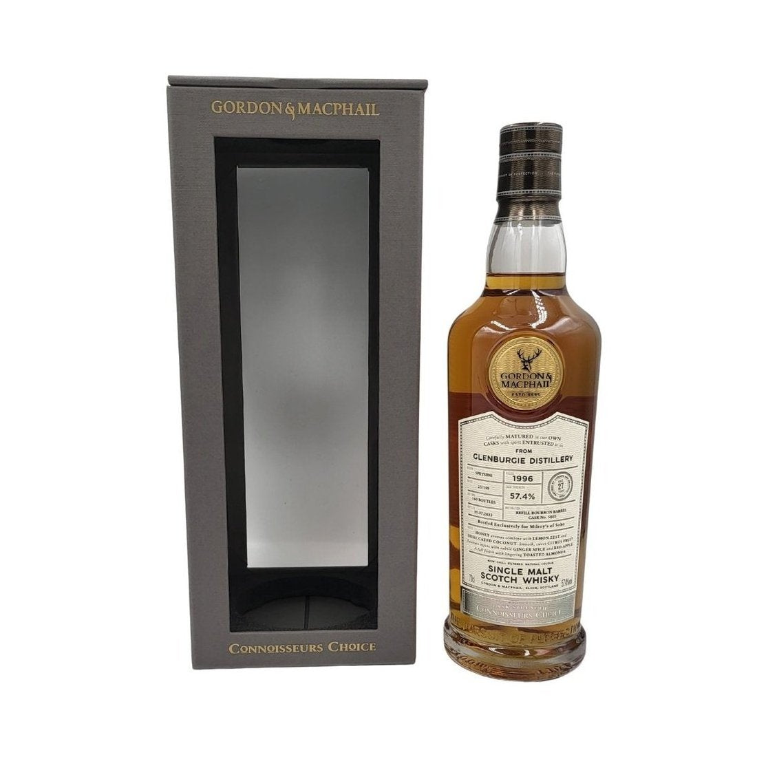 Glenburgie 27 Year Old 1996 G&M CC Milroy's Exclusive #5805 57.4% 70cl