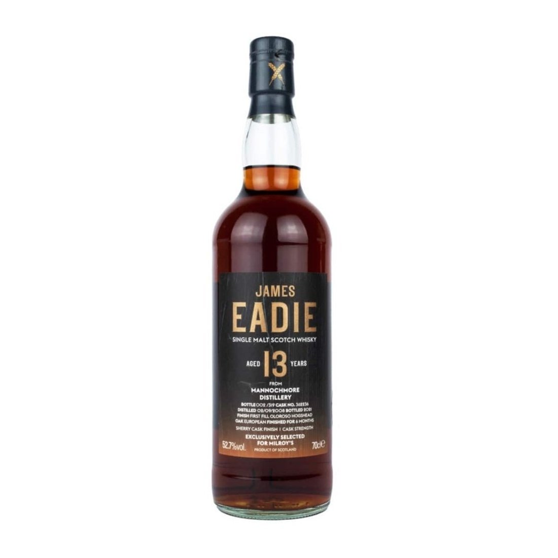 Mannochmore 13 Year Old James Eadie Milroy's Exclusive 52.7% 70cl