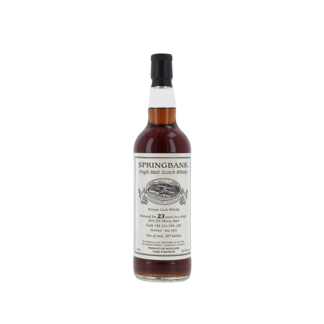 Springbank 23 Year Old 2001 Private Sherry Cask #146 53.9% 70cl