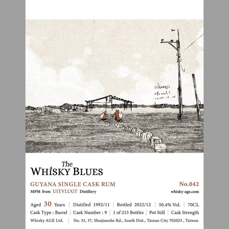 Uitvlugt 30 Year Old 1992 The Whisky Blues - Milroy&