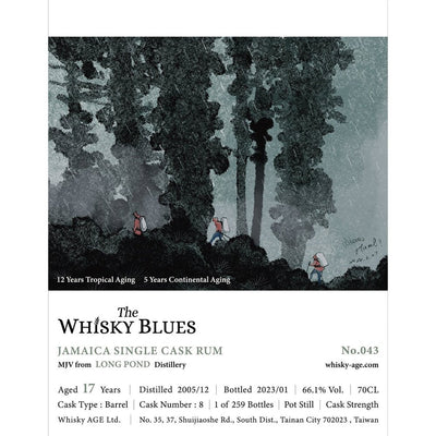 Long Pond 17 Year Old 2005 Whisky Blues - Milroy's of Soho - Rum
