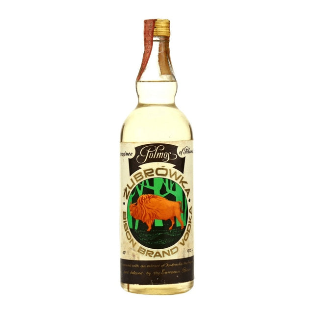 Polmos Zubrowka Bison Brand Vodka 1970s 40% 75cl