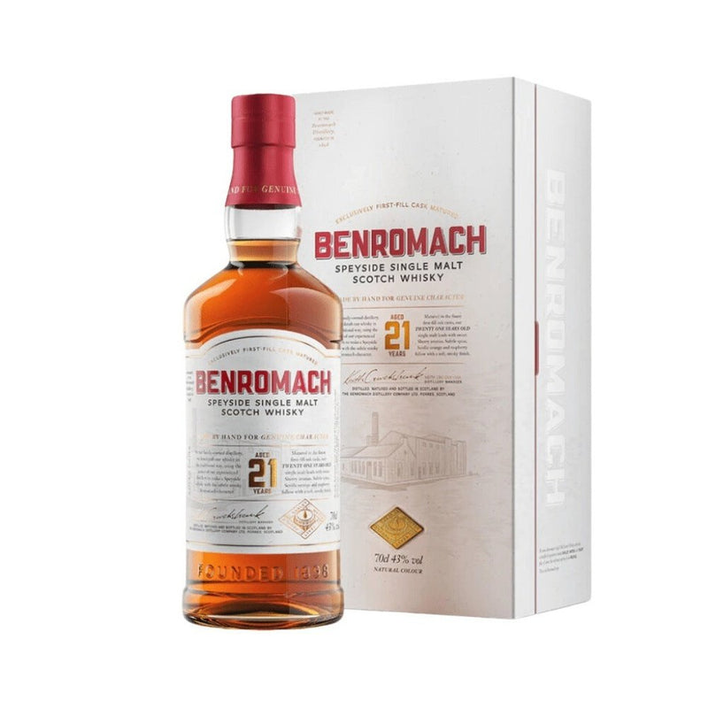 Benromach 21 Year Old 43% 70cl - Milroy&