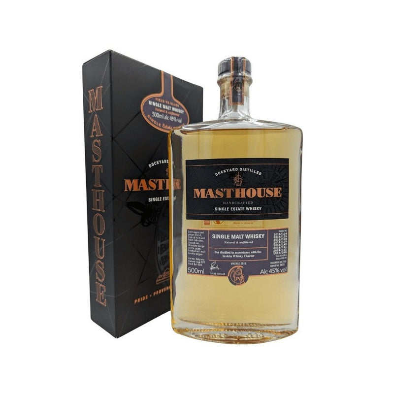Masthouse Single Malt Whisky 45% 50cl - Milroy&