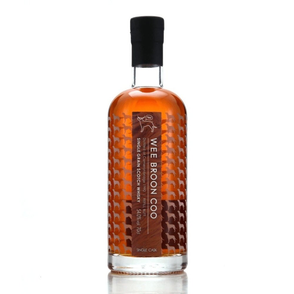 Cameronbridge 'Wee Broon Coo' 1992 Little Brown Dog x David Stirk - Milroy's of Soho - Whisky