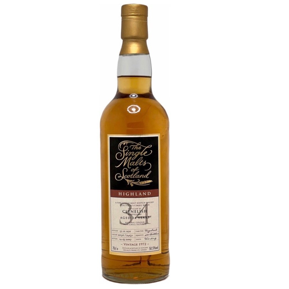 Clynelish 34 Year Old 1972 Single Malts of Scotland - Milroy's of Soho - Whisky
