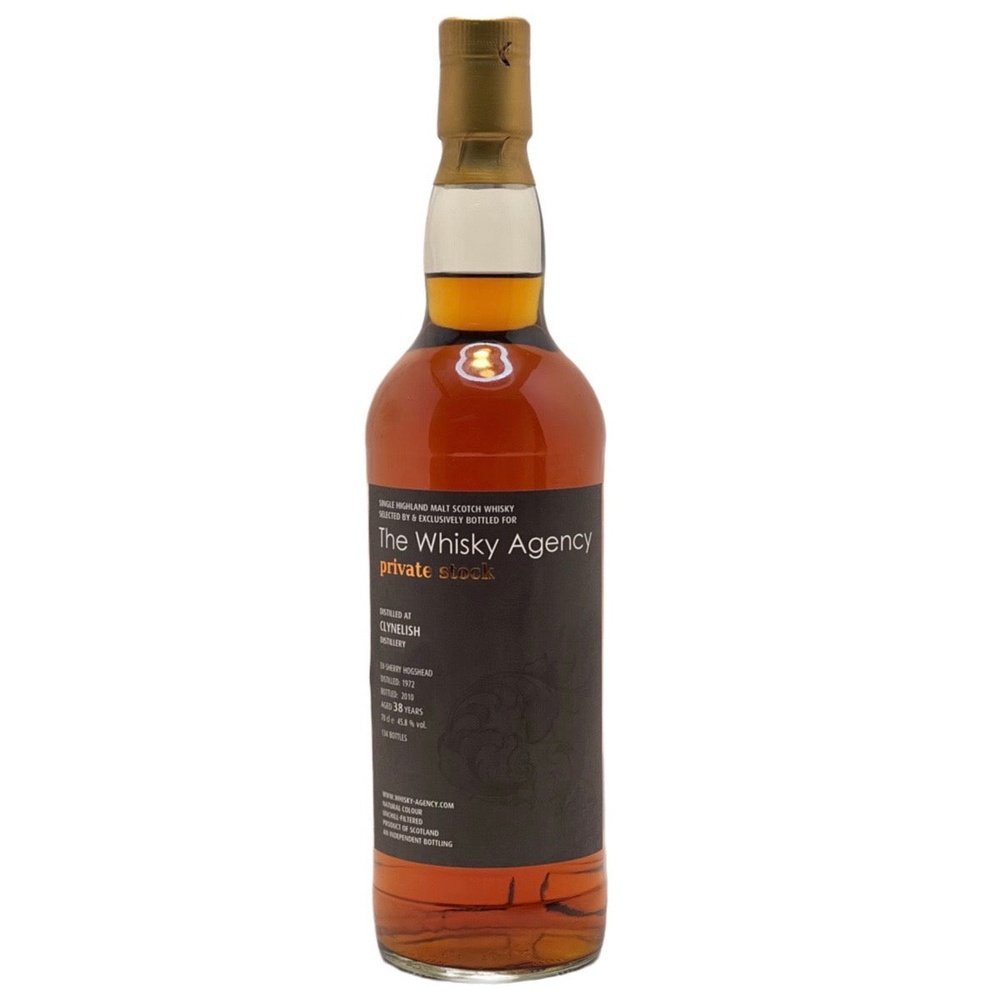 Clynelish 38 Year Old 1972 The Whisky Agency 45.8% - Milroy's of Soho - Whisky