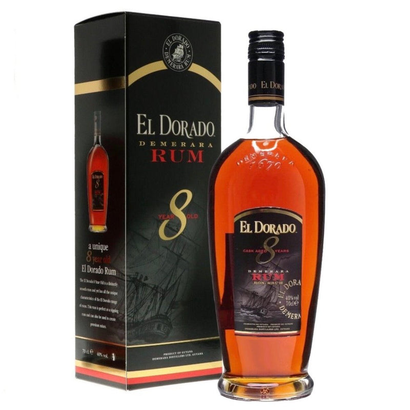 El Dorado 8 Year Old Rum - Milroy&