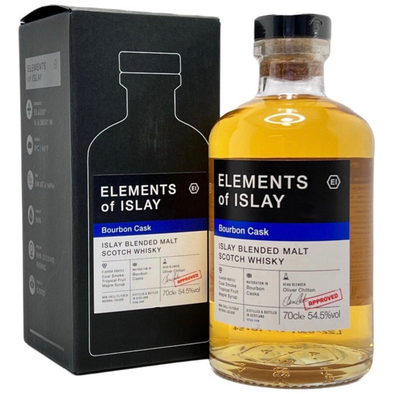 Elements of Islay Blended Malt Bourbon Cask - Milroy&