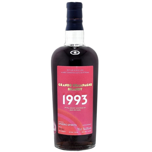 Grand Champagne Brandy 1993 Spheric Spirits - Milroy's of Soho - Brandy