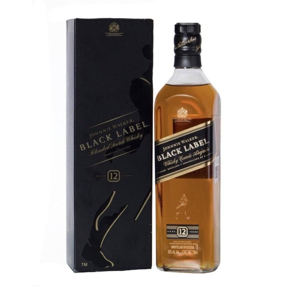 Johnnie Walker Black Label 12年 750ml ジョニーウォーカー（JOHNNIE WALKER） ウイスキー ブラックラベル（黒