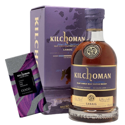 Kilchoman Sanaig 46% with Chocolate - Milroy's of Soho - Whisky