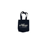 Milroy's 'Small' Tote Bag - Black - Gold Print - Milroy's of Soho - DRYGOODS