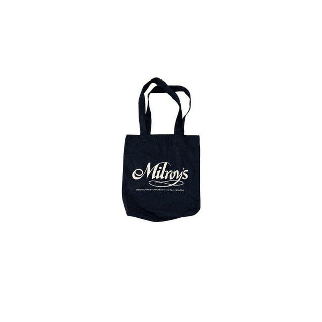 Milroy's 'Small' Tote Bag - Black - Gold Print - Milroy's of Soho - DRYGOODS