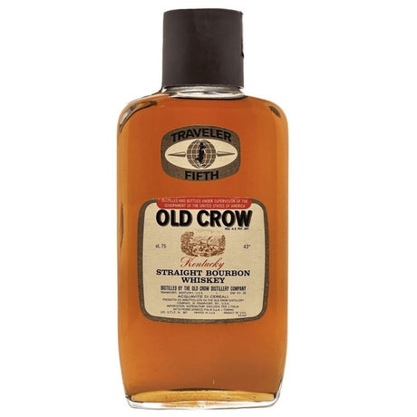 Old Crow kentucky Straight Bourbon Traveller's Fifth 1970s 43% - Milroy's of Soho - Whisky