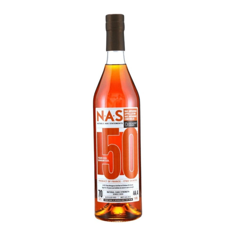 Armagnac 50 Year Old Notable Age Statements 44.4% 70cl - Milroy&