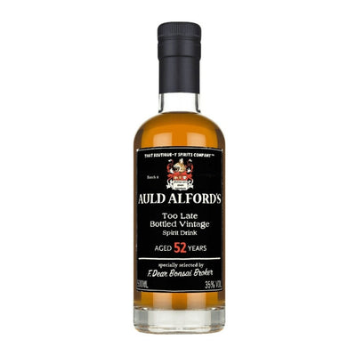 Auld Alfolds 52 Year Old Spirit Drink TBWC Batch 2 Cinema 35% 50cl - Milroy's of Soho - Scotch Whisky