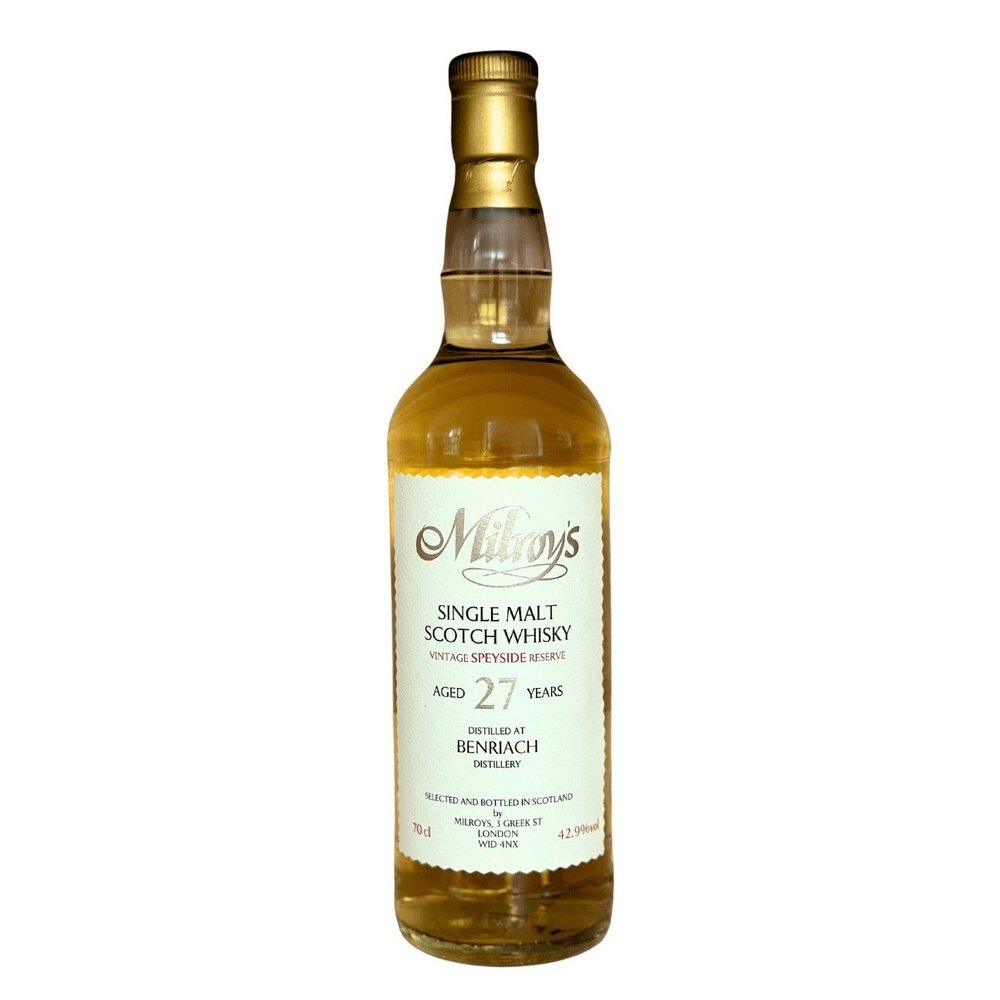 Benriach 27 Year Old 1996 Milroy's Vintage Reserve #43214 - Milroy's of Soho - Scotch Whisky