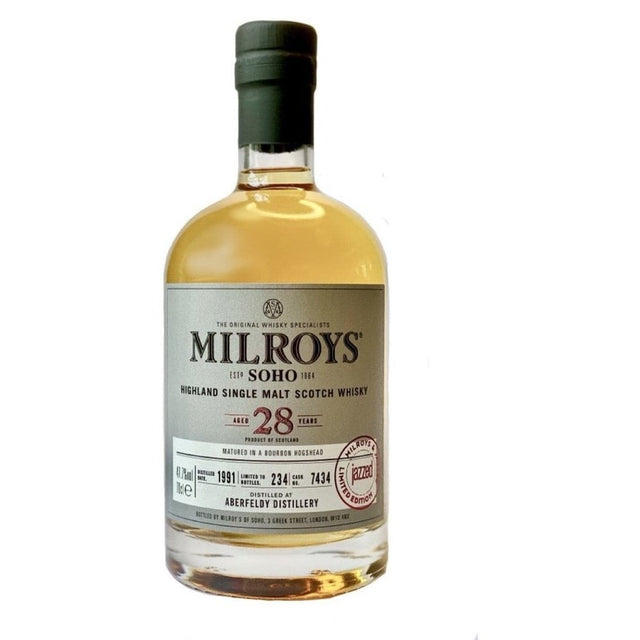 Aberfeldy 28 Year Old Milroy’s & Jazzed - Milroy's of Soho