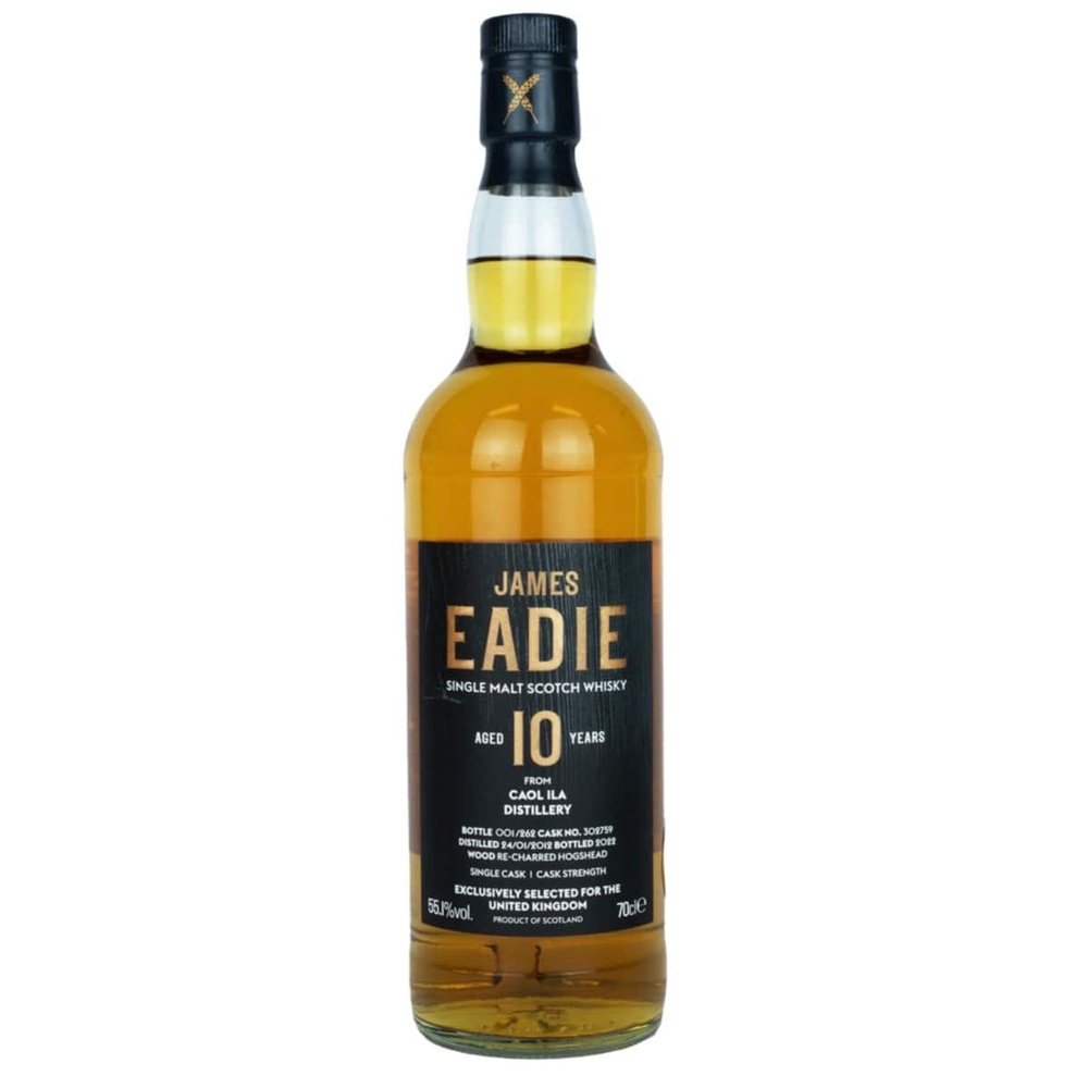 Caol Ila 10 Year Old James Eadie - Milroy's of Soho