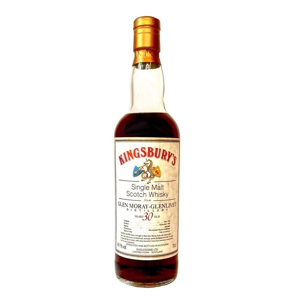 Glen Moray 30 Year Old 1959 Kingsbury - Milroy's of Soho