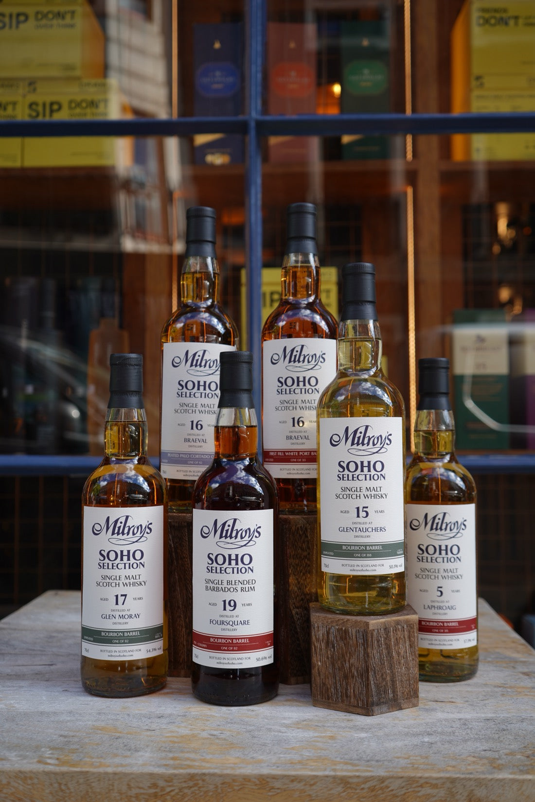 The September 2026 Soho Selection range in the Milroy’s of Soho shop window